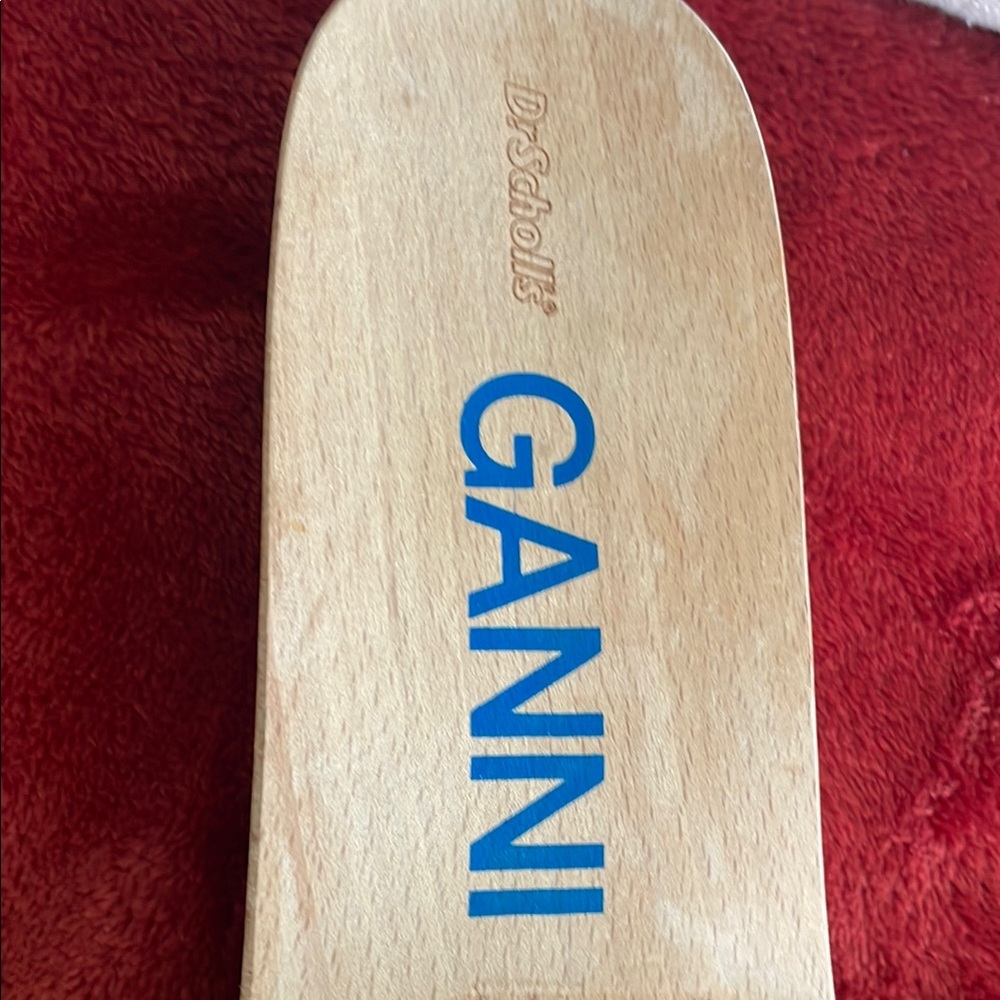 NWOT GANNI Women's Floral wooden Sandals - Picture 4 of 7